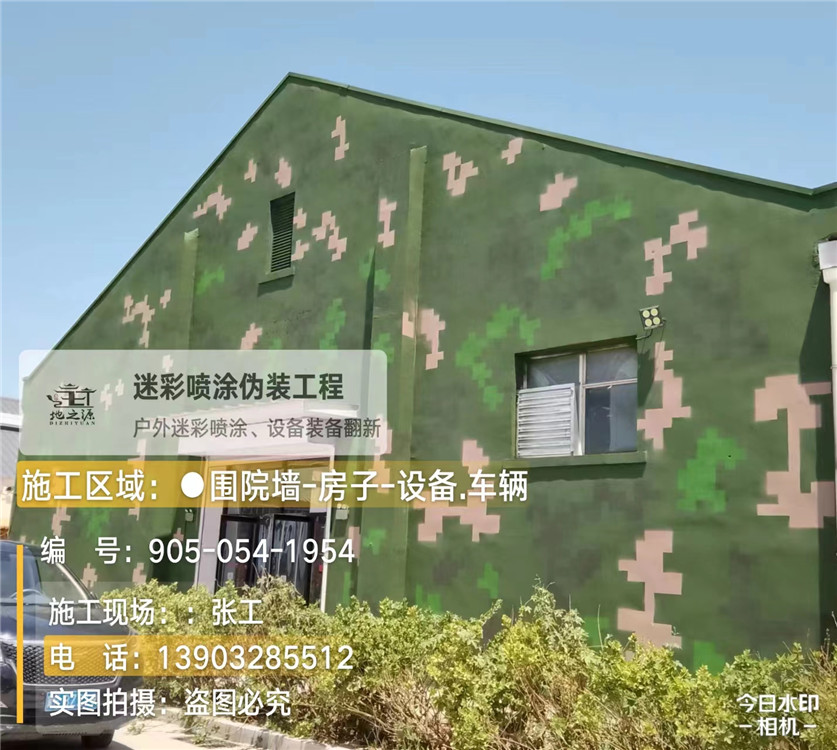 包头外墙数码迷彩漆施工报价清单(100㎡标准墙面测算)